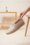 Women's Laser Perforated Air-Permeable Orthopedic Sole Casual Shoes Comfortable Mother's Shoes Lightweight Ballet Sneakers - 3