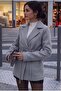 Gray Tie-Dye Detailed Comfortable Fit Cashmere Cardigan/Jacket - 3