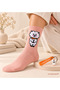 Rj Bts Emoji Colorful Design Socks and Keychain Set