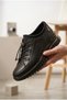Women's Genuine Leather Orthopedic Flexible Lace-Up Thick Sole Daily Walking Shoes & Sneakers - 3