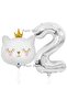 White Cat 2 Years Birthday Balloon Set White Cat White Kitty Concept Party Balloon Set White Cat Theme - 2