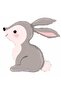Rabbit Pink 1 Year Old Balloon Set Rabbit Concept Birthday Set Age Balloon Set - 3