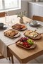 Bella - 4-Piece Real Acacia Wood Multi-Purpose Decorative Presentation Tray
