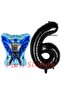 Batman Concept 6 Year Old Balloon Set Batman Bat and Black Figure Balloon Birthday Balloon Set - 2