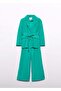 Girl's Top and Pants Jacket Set Green - 5