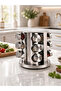 12-Piece Rotating Metal Spice Rack Set - Rotates 360 Degrees - 5