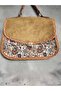 Authentic Patterned Suede Cover Hand and Shoulder Bag - 7