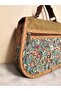 Authentic Patterned Suede Cover Hand and Shoulder Bag - 5