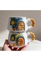 Relief Pattern 15 Different Models 2-Piece Mug, Hand-Crafted, 2D 360 Degree Patterned - 4