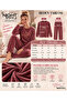 French Velvet Be the Sunshine Printed Burgundy Pajama Set - 3