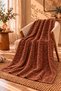 Jacquard Welsoft Single Blanket 150X220 cm Soft Texture - Patterned - Dowry Blanket - 3