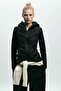 Hooded Rang Rover Slimfit Black Inflatable Jacket - 2