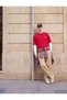 Comfortable Fit Cotton Crew Neck Layered Long Sleeve Printed T-Shirt