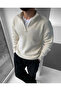 Men's Sweater Half Zipper Detailed Knitwear