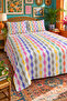 Colorful Wavy Striped Bedspread 200X220 Double Pique Set - 4