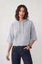 Women's Hooded Pocket Crop Sweatshirt