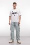 Men's Cargo Pocket Jean Trousers with Pipe Leg