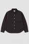 Women's Shirt Collar Oversized Brown Jean Jacket - 2