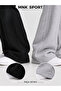 2 Pcs Sweatpants Plain Black Gray Wide Leg Comfortable Fit Sweatpants, Sweatpants - 6