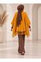 Women's oversized knitted poncho - 5