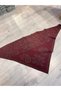 Burgundy Triangular Shawl - 3