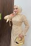 Sena Pullu Elbise Gold - 5