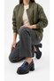 Plus-Plus052-Nvl04 Daily Women's Thick Light Heeled Platform Navy Blue Shoes - 7