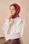 Velora Scarf Abstract Dark Red - 3