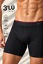 Men's Premium Non-Creasing Cotton Lycra Flexible Very Comfortable Long 3-Piece Boxer Briefs - 2