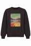Women's Brown Embossed Printed Cotton Sweatshirt - 3