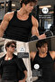 Gd Goldoremi 4-Pack, Men's Premium 100% Cotton White Halter Neck Sports Lycra Ribbed Camisole Boxed Undershirt - 8