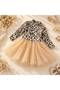 Girl's Leopard Patterned Tutu Detailed Dress