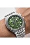 Nvm151-A10 Silver Steel Green Dial Men's Wristwatch