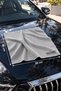Gray microfiber auto glass and mirror cleaning cloth 40*50 microfiber magic cloth 1 piece - 6