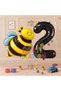 Bee Bee Concept 2 Years Old Balloon Set Bee Balloon and Black Number Balloon Birthday Balloon Set