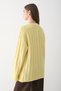 Women's Yellow Knitted Patterned Sweater - 7