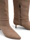Women's Marci Short Heeled Buckle Boots - Mink - 4