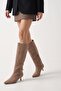 Women's Marci Short Heeled Buckle Boots - Mink - 2