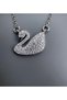 Silver Color Swan Pendant in a Lighted Box Steel - 5