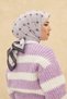 Olinda Light Lilac Navy Blue Scarf