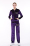 Ikmal Crowned Stone Soft Texture Velvet Wide Legs