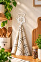 4 Pieces White 7 cm Decorative Metal Hanger with Teapot Figure Single Flower Screw+Dowel - 2