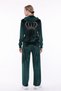 Ikmal Crowned Stone Soft Texture Velvet Wide Legs - 4