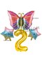 Colorful Butterfly Theme 2nd Birthday Balloon Set Butterfly Spring Theme Birthday Balloons - 2