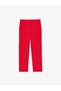 High Waist Regular Fit Crepe Fabric Ankle Length Cigarette Pants with Pockets - 5
