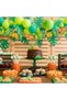 Golden Color Dinosaur with Number Balloons 3 Year Old Birthday Party Conjoined Balloon Set Dinosaur Theme Party Set - 3