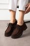 Brown Shoes Loafer Moccasin Casual Ergonomic Comfortable Soft Sole Masculine Shoes Lace-Up Moccasins