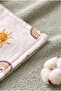 Baby Swaddle Bath Towel 100% Cotton (Outside Muslin, Inside Towel) (75X75 cm) (Gift Pouch) - 3