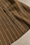100% Pure Linen Striped Long Sleeve Regular Fit Men's Shirt |   Mes129774-01 - 4