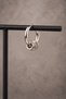 Medium Size Hoop Steel Earrings